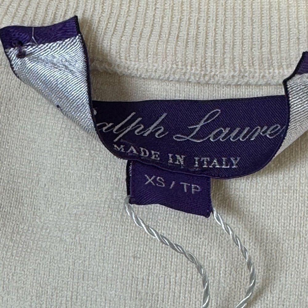 Ralph Lauren Purple Label Merino Wool Sweater Dress Cream NWT - Picture 7 of 10